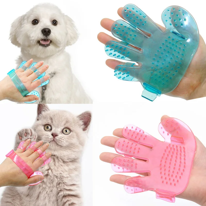 Dog Glove Comb Grooming Cleaning Gloves Hair Removal Brush Glove For