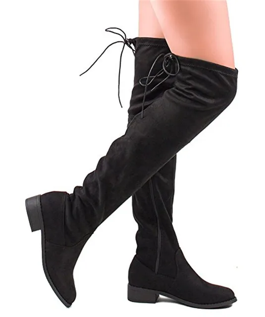 2017 Hot Faux Suede Slim Stivali Donna Coscia Alti Stivali Sexy ... 2017 Stivali Hot Faux Suede Slim Stivali 2017 Donna Coscia Alti Stivali Sexy ... 3e51fd