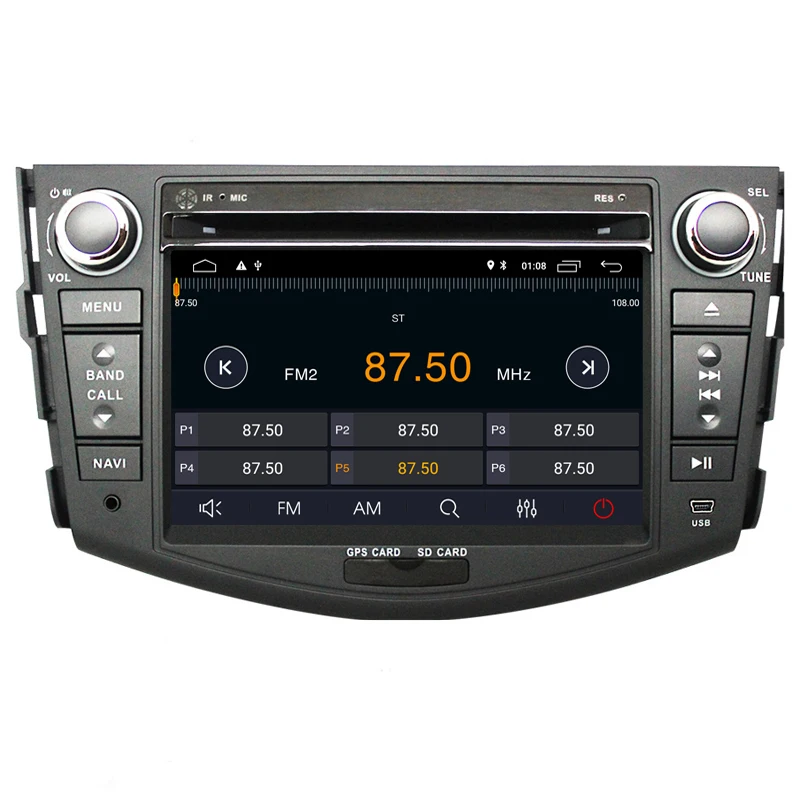 Best 1024*600 2G RAM Android 8.1 Car DVD GPS Navigation For Toyota RAV4 2007 2008 2009 2010 2011 2012 Head Unit Car Stereo radio 1