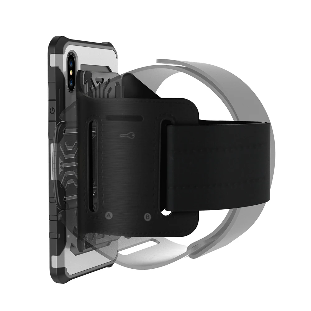 For iPhoneX 8 8Plus Case TPU Sport Cover Anti-shock Arm band Running Wrist Holder Strap Sleeve for iPhone7 7Plus Cases Shell |
