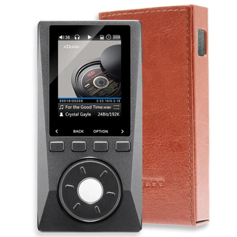 

XDUOO X10 Portable Digital Music Player High Resolution Support Optical Output Lossless DSD MP3 Player with Chip & leather case