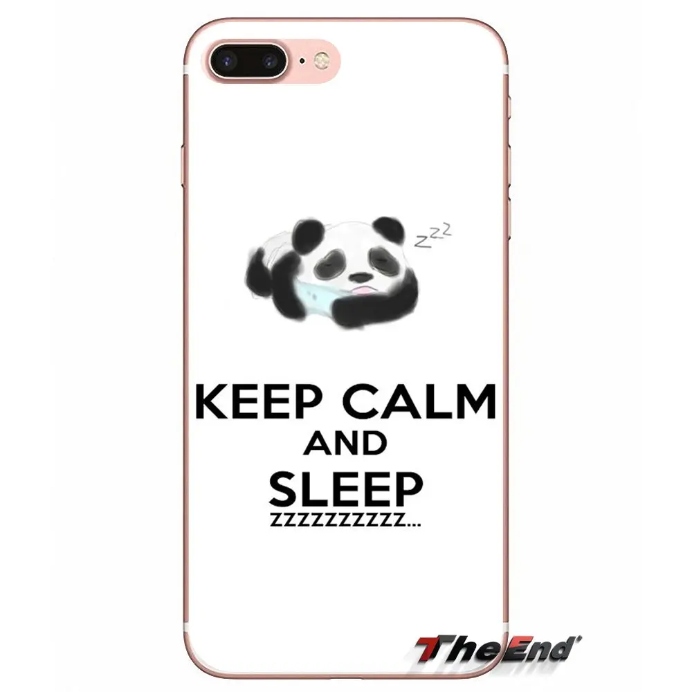 Keep Calm And Love Pandas Quote для Xiaomi Redmi 4 3 3S Pro Mi3 Mi4 Mi4i Mi4C Mi5 Mi5S Mi Max Note 2 чехол на