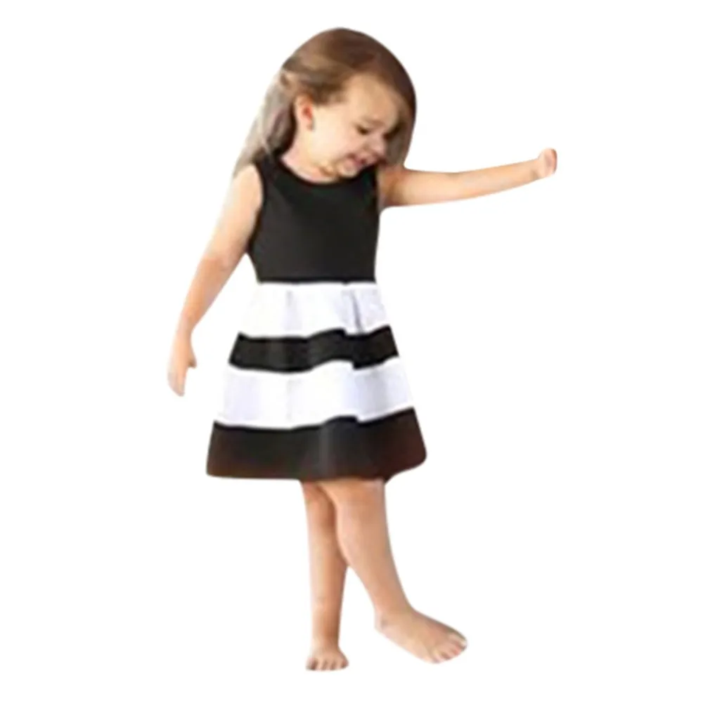 Стильные носки для маленьких семейная одежда в полоску с принтом Тонкое платье принцессы для мамы и дочки, Комплект платьев для мамы и дочки Anne Bebek Elbise#6