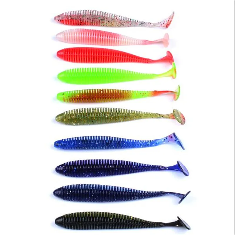 

Water Surface 85mm Minnow Soft Fishing Lure Lifelike 10 Colors Wobblers Artificial Lure Fake Silicone Bait