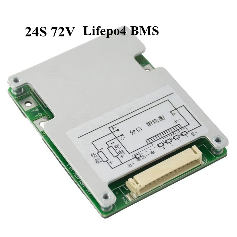 Высококачественная батарея для электрического велосипеда Lifepo4 72 в Bms 30A 24 с