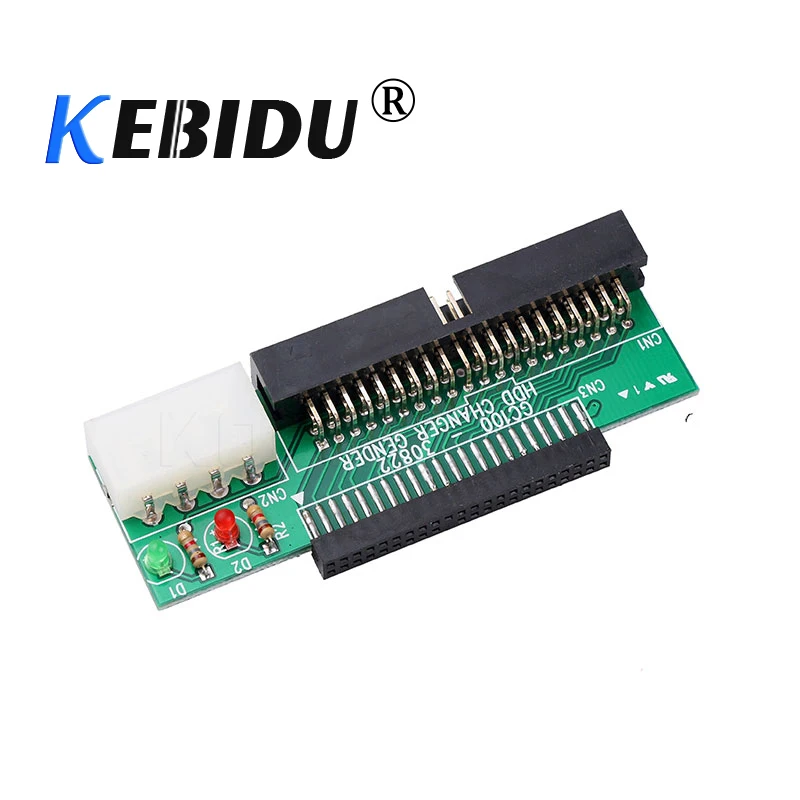 Kebidu 44Pin 2 5 дюйма HDD до 3 дюймов IDE 40Pin интерфейс жесткий диск конвертер адаптер для