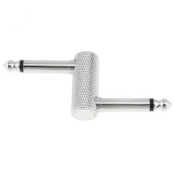 

3pcs/lot 1/4inch 6.3mm Guitar Effects Pedal Connector Z Type Coupler Jack Interface Cable Adaptor Pedal Board Accessories