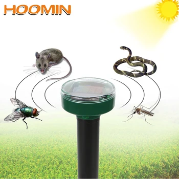 

HOOMIN Mole Repellent Solar Power Ultrasonic Pest Repeller Snake Bird Mosquito Mouse Outdoor Garden Pest Repelling