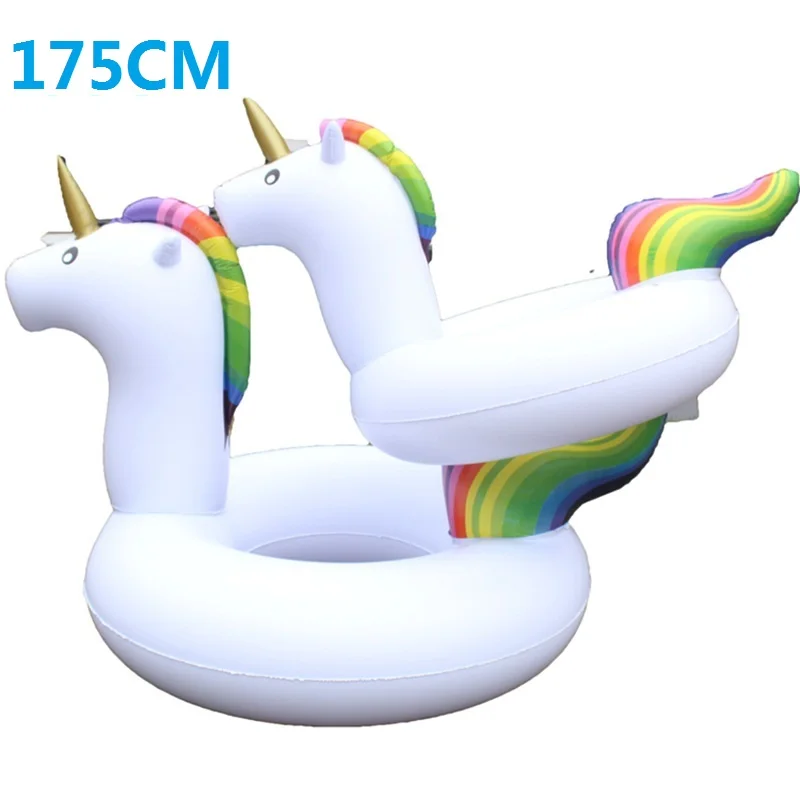120-90CM-Medium-Size-Unicorn-Beach-Circle-Float-Opblaasbaar-Children-s-Pool-Swimming-Ring-Teenager-Summer - 
