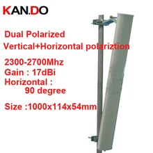 17dbi Вертикальная+ горизонтальная поляризация 90deg 2,3-2,7G антенна для телефона 2,4G wifi антенна базовая станция Использование FDD 4G TDD антенна