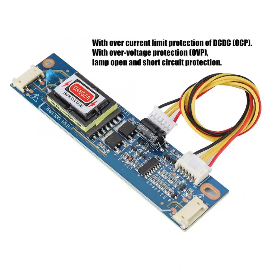 

CCFL Dual Lamp Small Port High Pressure Inverter Board for 10-22" LCD Screen Backlight 10-28V
