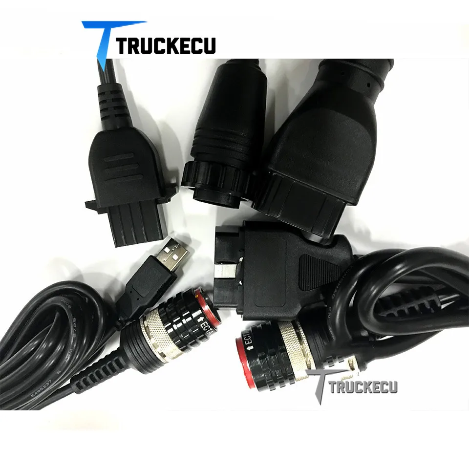 5 шт. кабель для volvo vocom 88890300 volvo/UD/MACK/RENAULT диагностический OBD II + 8 PIN USB 12 14 PIN|Кабели