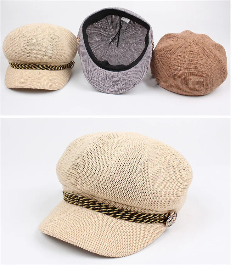 Hot Sale 2018 British Style New Breathable Cotton Beret Fashion Lady Outdoor Travel Leisure Sunshade Hat ACD03 (13)