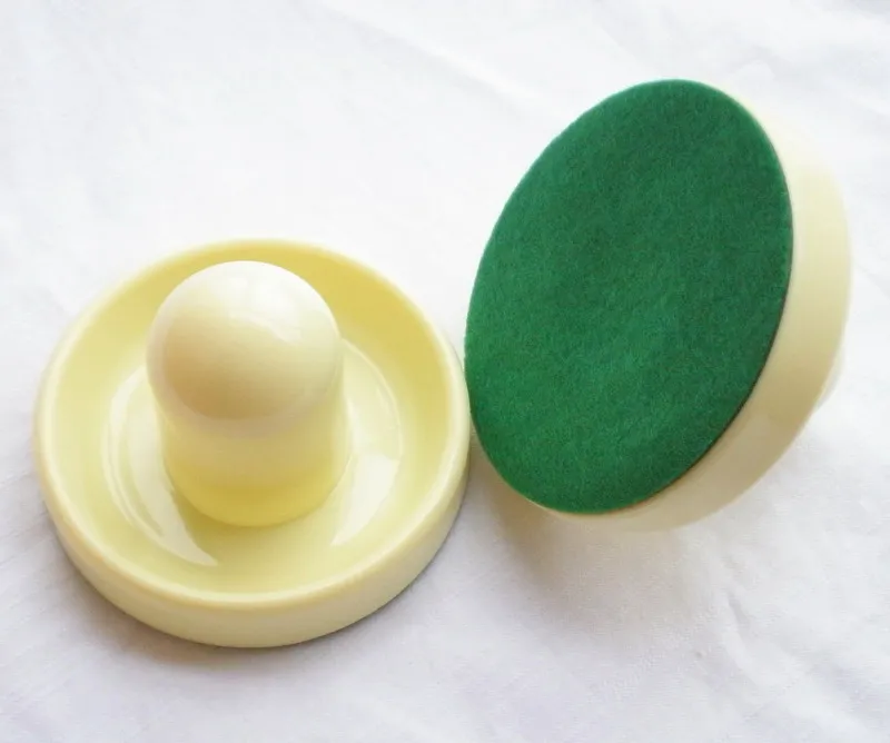 

NEW 1pcs ivory 96mm 3-3/4" Air hockey table pusher Mallets Felt GoalieS puck 79