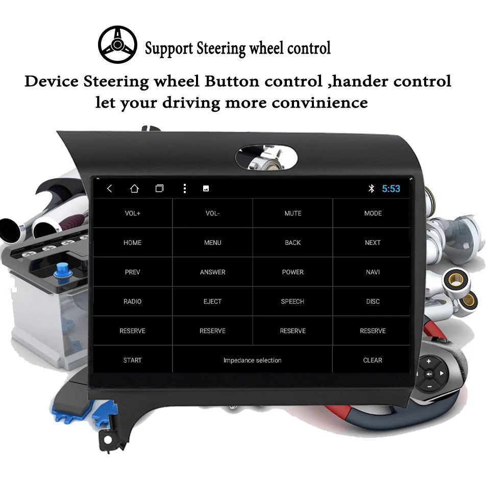 Discount Android 9.1 2 DIN Car DVD GPS for Kia CERATO K3 FORTE 2013 2014 2015 2016 head unit radio video player wifi 4+64GB Cassette 4