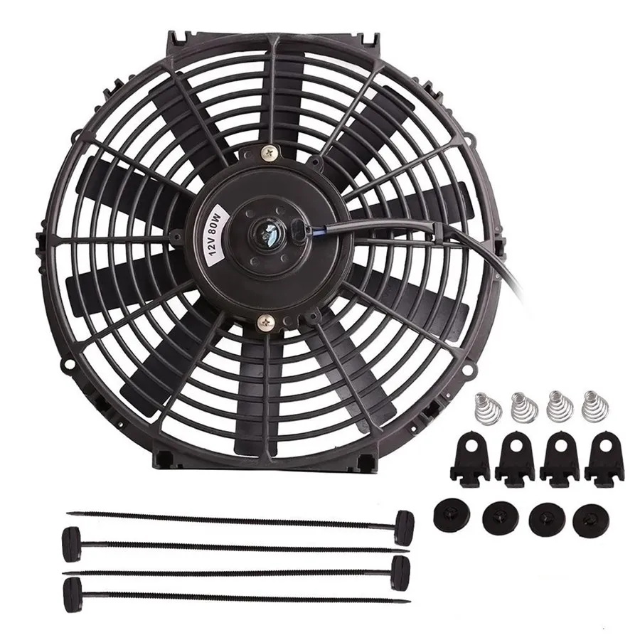 12 U0026quot High Performance Electric Plastic Car Cooling Fan