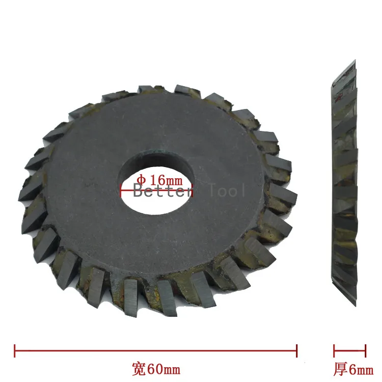 Вольфрамовая сталь 60*16*6 мм грубая зуба ключ режущий резак дисковое лезвие 24 T Слесарные Инструменты