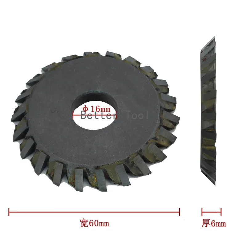 

Tungsten Steel 60*16*6mm Coarse Tooth Key Cutting Cutter Disk Blade 24T Locksmith Tools
