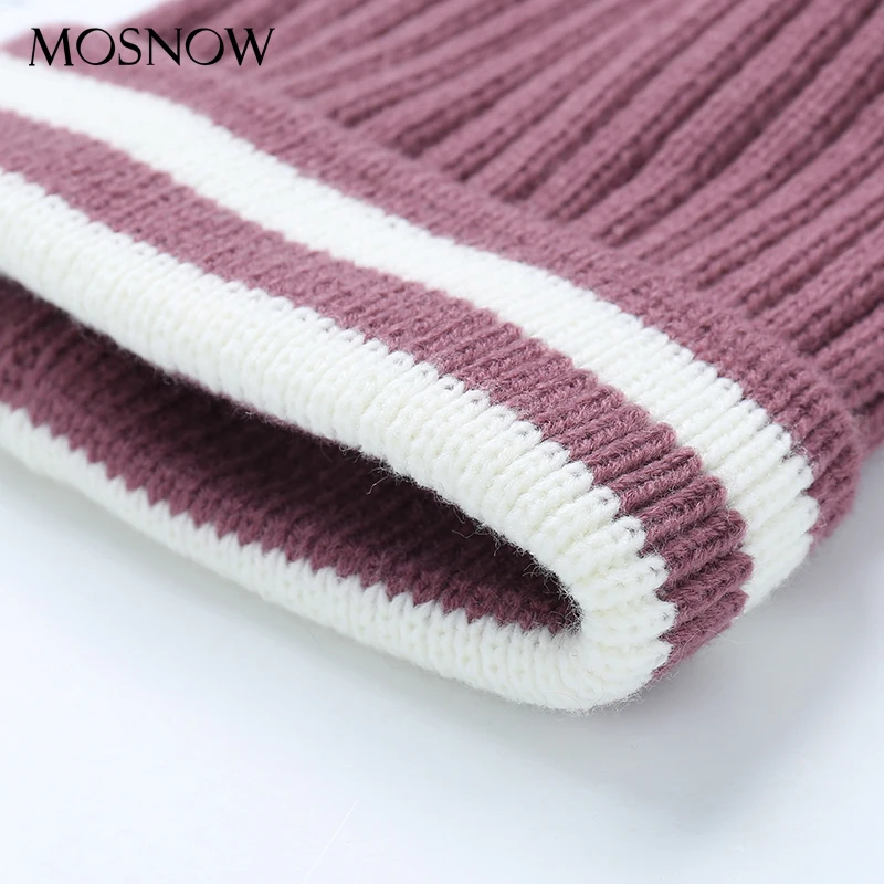 Beanies Лоскутные элегантные шерстяные вязанные шапки 2019 высокого качества помпон