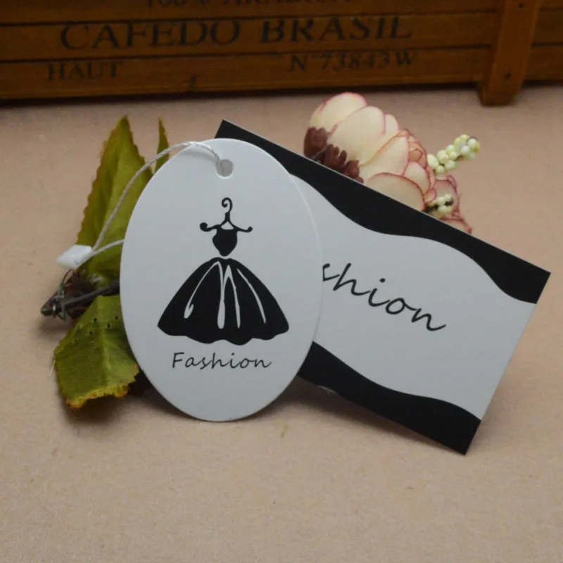 custom clothing brand Tag printed price tags for clothing luggage shoe underwear luggage bags