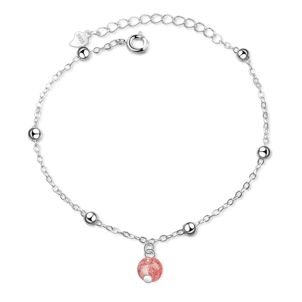 

019 Fashion Hand Chain Woman Korean Edition Sen Sweet And Fresh Strawberry Crystal Wholesale Hand Chain jewelry VT31