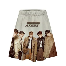 ATEEZ Idol 3D короткая юбка костюм Красивая Короткая юбка для девушки костюм Повседневный стиль Kpop модные повседневные юбки