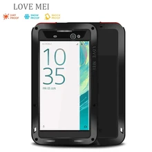 Love Mei Водонепроницаемый противоударный металлический алюминиевый чехол Gorilla glass для sony Xperia XA Three Proofing чехол s