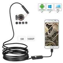 1080P Full HD USB мини андроид эндоскоп камера IP67 1920*1080 1 м 2 м 5 м микро инспекционная видеокамера Змея бороскоп трубка