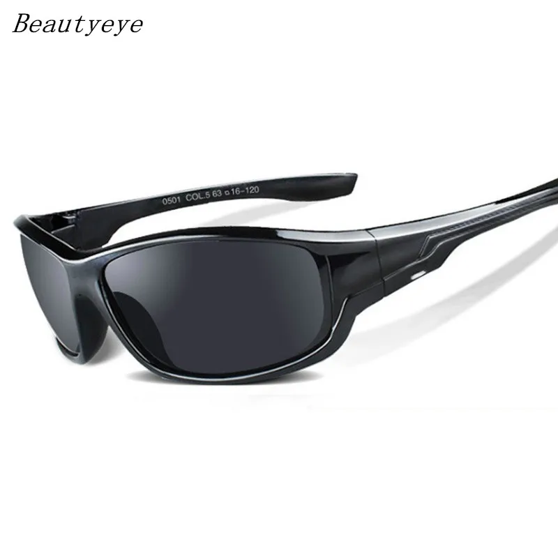 

Beautyeye 2018 New Black Polarized SunGlasses Men Sports Sunglasses UV400 Outdoor Driving Fishing Eyewear Fashion Goggles
