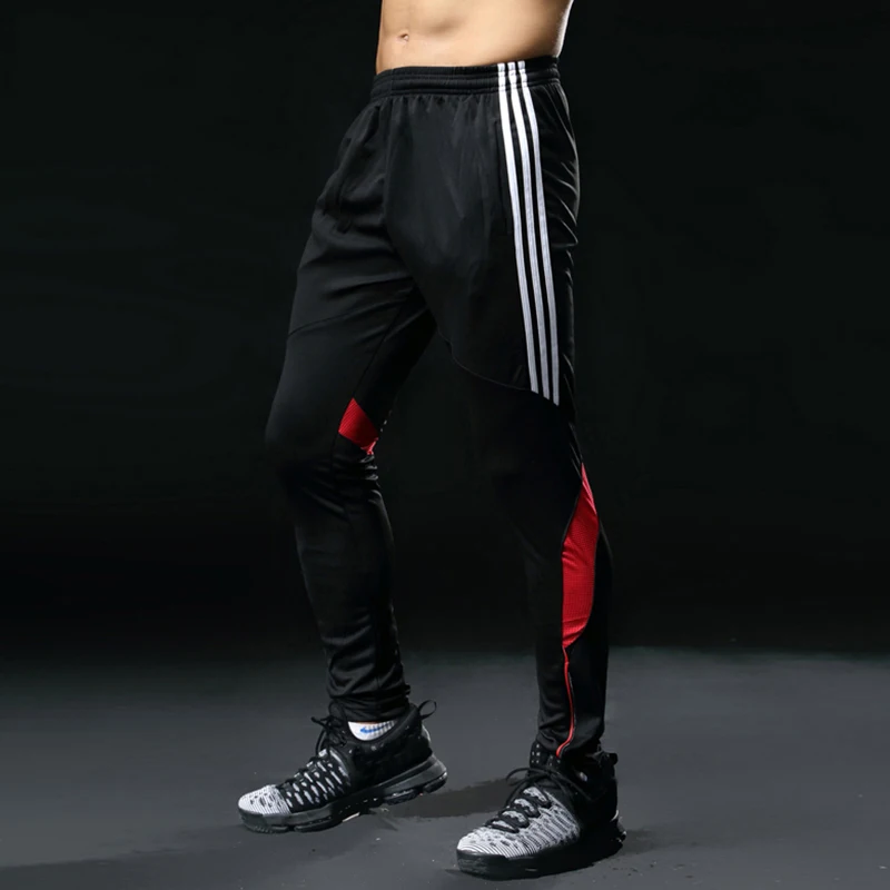 

winter Football tracksuits Survetement football kits Soccer Training Pants Men zipper Pocket Football Trousers Jogging Sweatpant