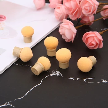 

6PCS Sponge Heads Powder Brush Shade Gradient Pen Manicure Nail Art Tool