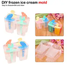 Бытовая форма для мороженого PP 4 сетки/набор прямоугольной формы многоразовые формы для мороженого эскимо инструменты для приготовления пищи