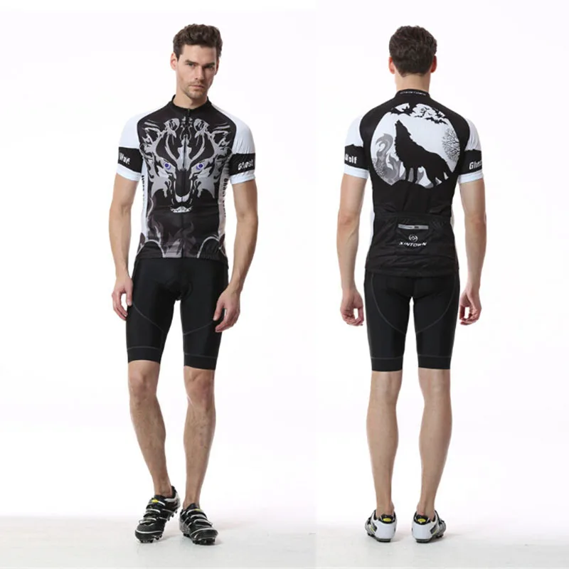 XINTOWN Cycling Jersey Set Quick Dry GEL Pad Pro Team Sky Blue Sunmmer Bicycle Short Sleeve Bike Clothing Men S-3XL