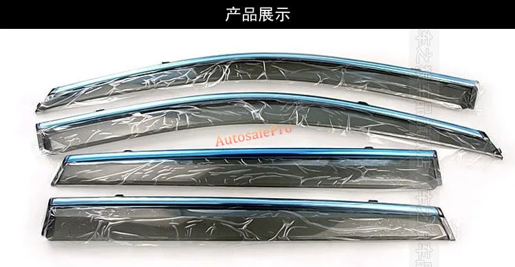 

Chrome Side Window Sun Shield Visors Vent Rain Wind Deflector Guard Fit For Honda Civic 2012 2013 2014 2015