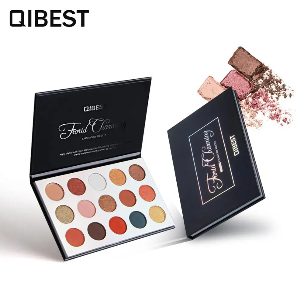 

15 Colors Retro Eyeshadow Palette Long-lasting Pressed Shimmer Matte Eye Shadow Powder Glitter Sunset Matte Eye Makeup