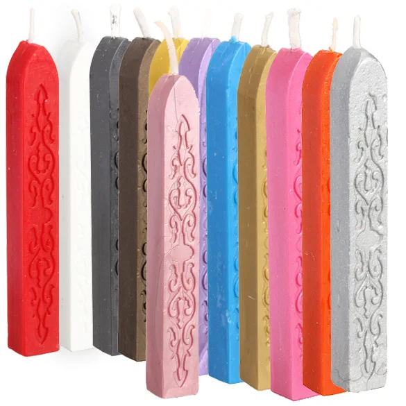 Colorful 5pcs Colorful Sealing Wax Stick Stamp Wax For Documents Sealing For Letters Wedding Invita