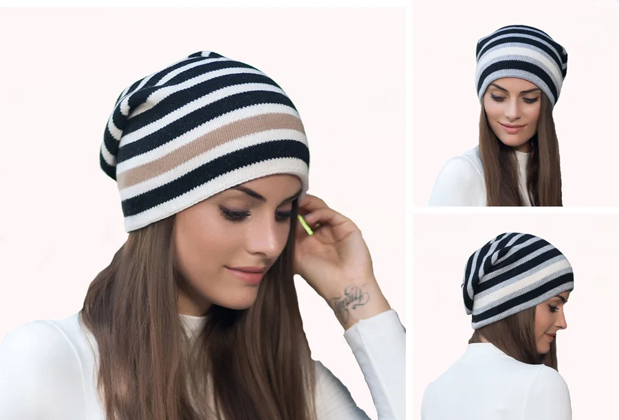 New Factory Direct Knitted Wool Caps Female Skullies Beanies Thick Casual Winter Warm Hats for Women's Hat (6)