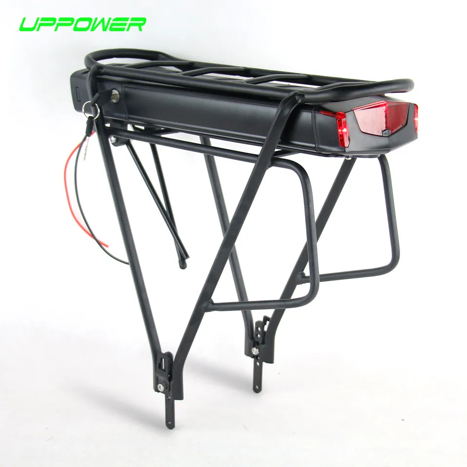 Electric Bicycle 36V 10Ah 13Ah Rear Rack Battery for Bafang BBS01 BBS02