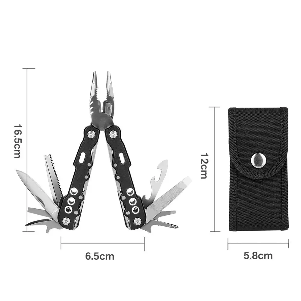 Многофункциональные мини комбинированные плоскогубцы с сумкой портативные складные плоскогубцы нож Ручные инструменты для кемпинга Мультитул дорожные наборы