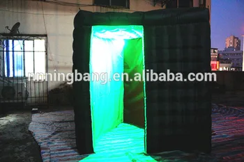 

Free shipping 2.5m*2.5m*2.5m cube LED inflatable photo booth enclosure