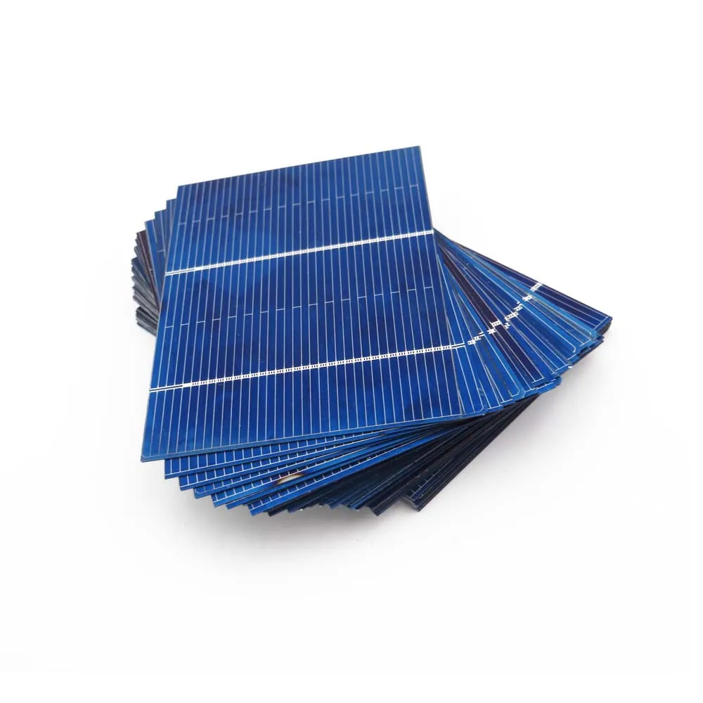 50 шт./лот 78x52 мм солнечная панель 0,66 ВТ 1.32A 0,5 в солнечные элементы DIY поликристаллический фотоэлектрический модуль DIY Солнечное зарядное устройство