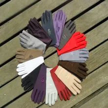 10 пар, женские эластичные ультра-этикетические перчатки с вышивкой из спандекса, летние солнцезащитные перчатки из лайкры, белые ювелирные перчатки