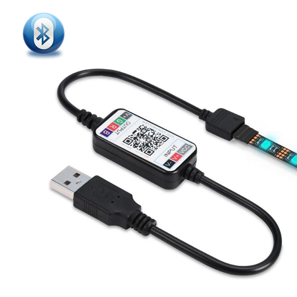 

RGB Controller 5V Smart Mini App Bluetooth USB Controller IOS Android Phone Wireless Control For RGB LED Strip IL