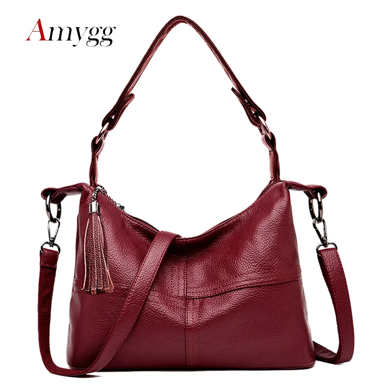 comicsahoy.com : Buy Soft Pu Leather Hobo Bag Women Handbags Fashion Small Tassel Bag Women ...