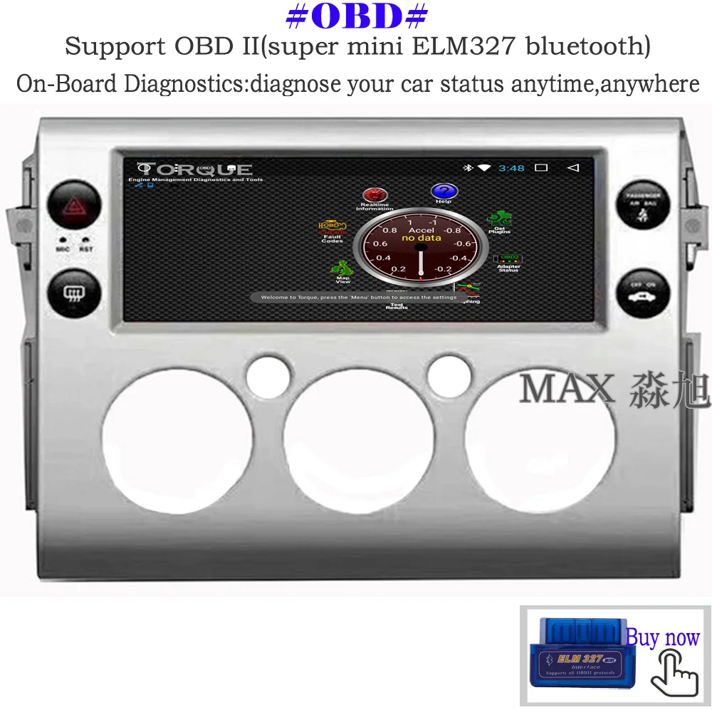 Cheap MAX 2G RAM 32G ROM 10.25" Android 8.1.0 Car DVD For Toyota FJ Cruiser 2007-2017 Car Radio RDS 4G WiFi SWC GPS Free Map Bluetooth 12