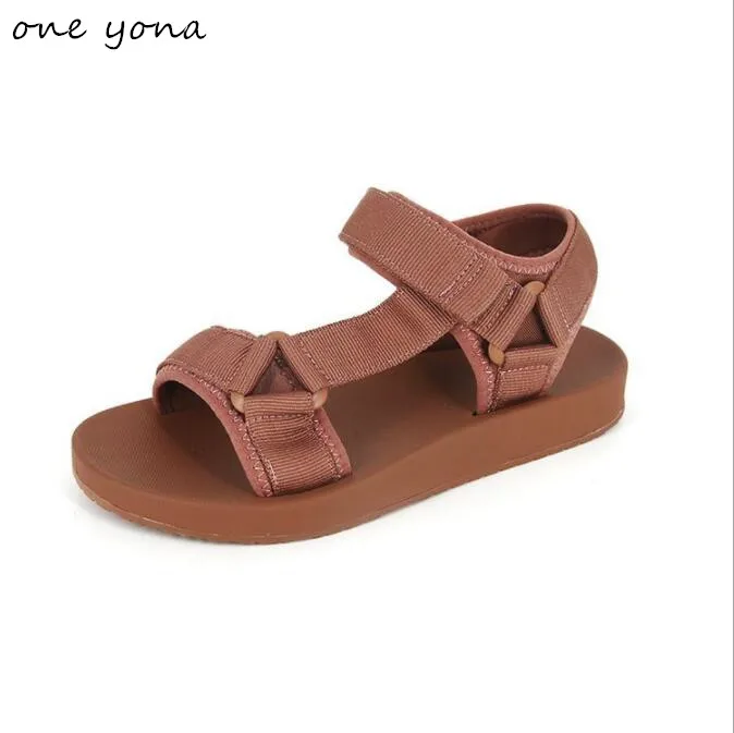 

Women's shoes 2019 summer new flat soft bottom fish mouth rubber non-slip casual fashion ladies sandals a167