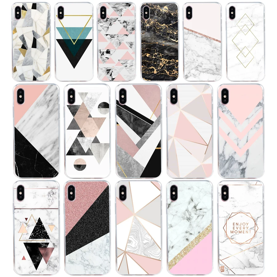 67Sd Funny Geometry Splice Gift Custodia Morbida In Silicone Tpu Cover Per Iphone 5 5S Se X Xr Xs Max Case