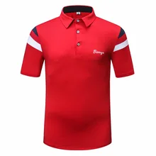 Мужская рубашка для гольфа с коротким рукавом, дышащая, быстросохнущая, тренировочные топы для мужчин, анти пот, пэчворк, летние топы D0658