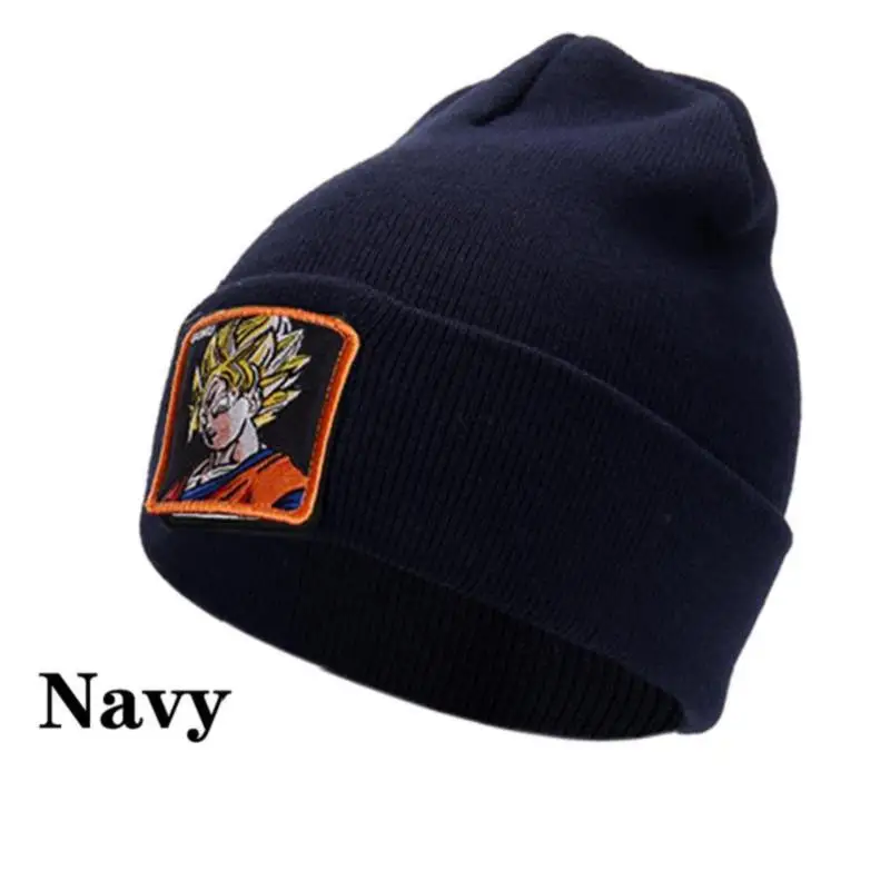 Dragon Ball VEGETA Beanie, высококачественные хлопковые повседневные шапочки для мужчин и женщин, теплая вязаная зимняя шапка, модная однотонная шапка унисекс - Color: C1