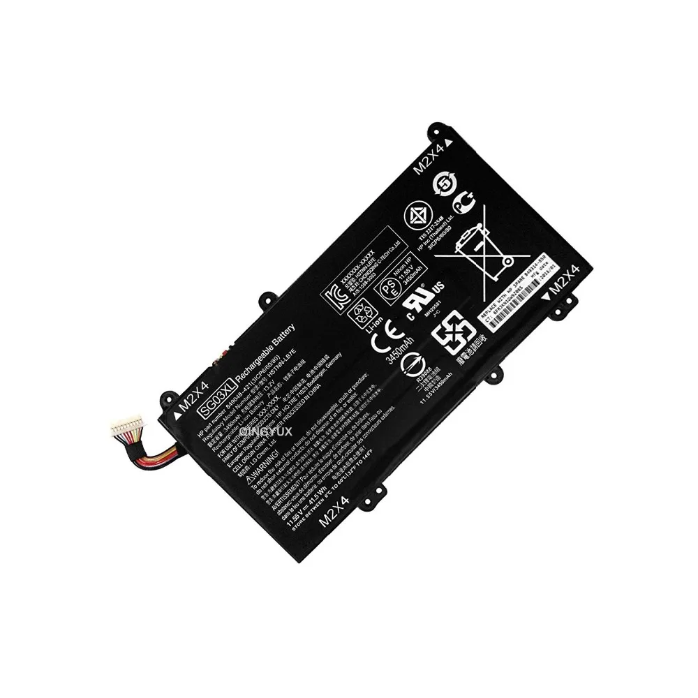 QINGYUX SG03XL 11.55V 41.5Wh 3610mAh Laptop Battery Compatible with HP HSTNN-LB7E 849048-421 3ICP6/60/80 TPN-I126 Series | Компьютеры и